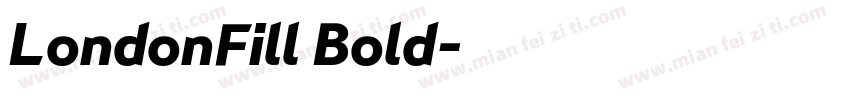 LondonFill Bold字体转换